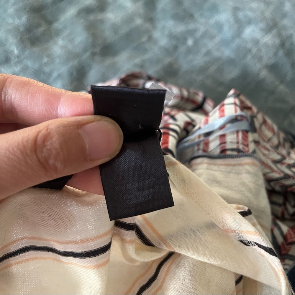 NWOT Marc By Marc Jacobs Cream and Black Striped Mini Dress - Picture 5 of 7